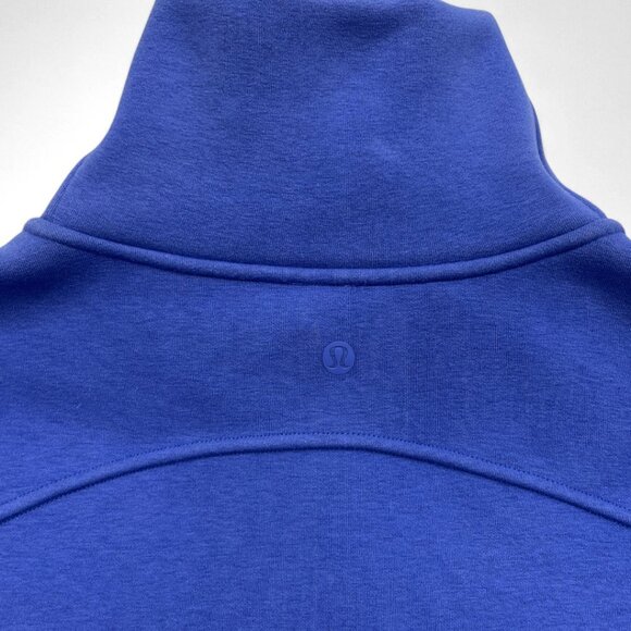 Lululemon Scuba Funnel Half Zip Blue Sweatshirt Pullover Oversize Women's XS / S - Picture 10 of 12